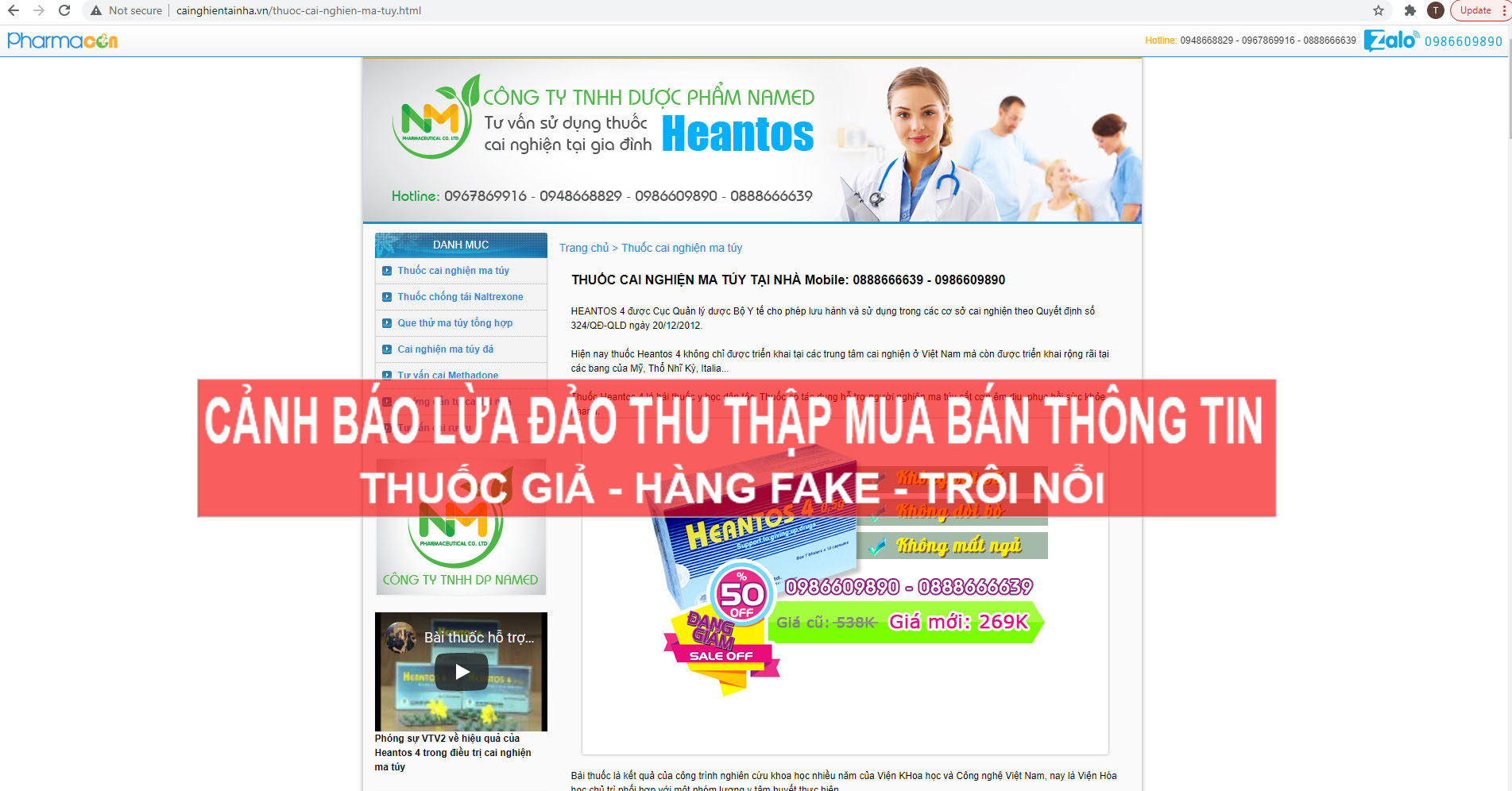 CẢNH BÁO LỪA ĐẢO tHUỐC HEANTOS 4