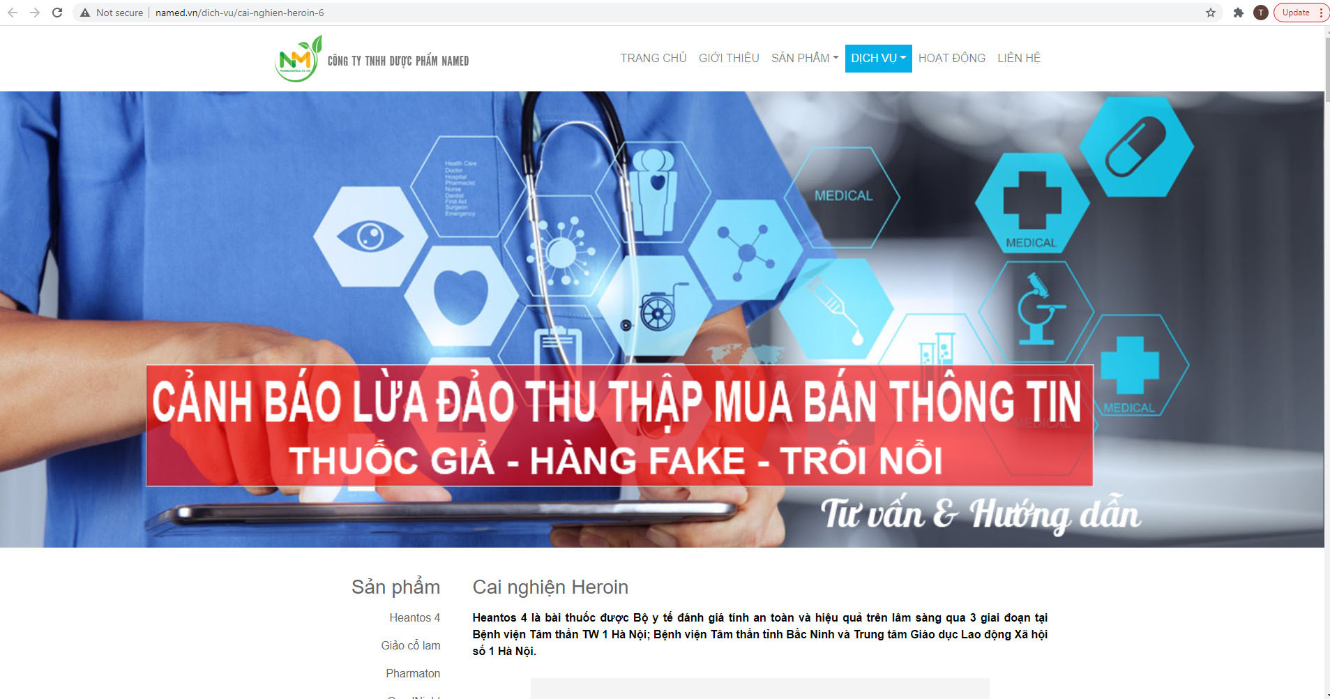 CẢNH BÁO LỪA ĐẢO tHUỐC HEANTOS 4